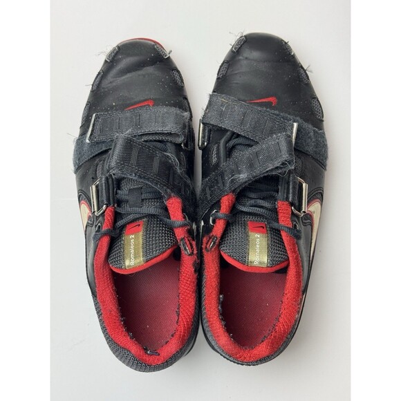 Size 9 - Nike Romaleos 2 Black Varsity Red - Picture 5 of 8
